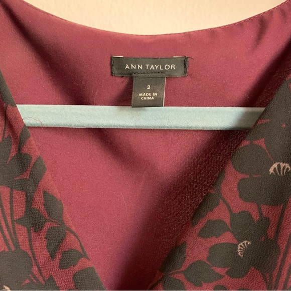 Ann Taylor Pleated Floral Dress - Picture 3 of 4